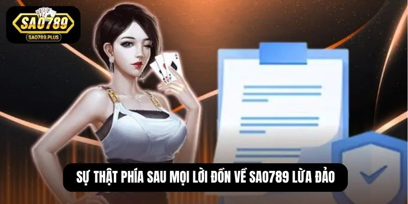 Sự thật phía sau mọi lời đồn về SAO789 lừa đảo