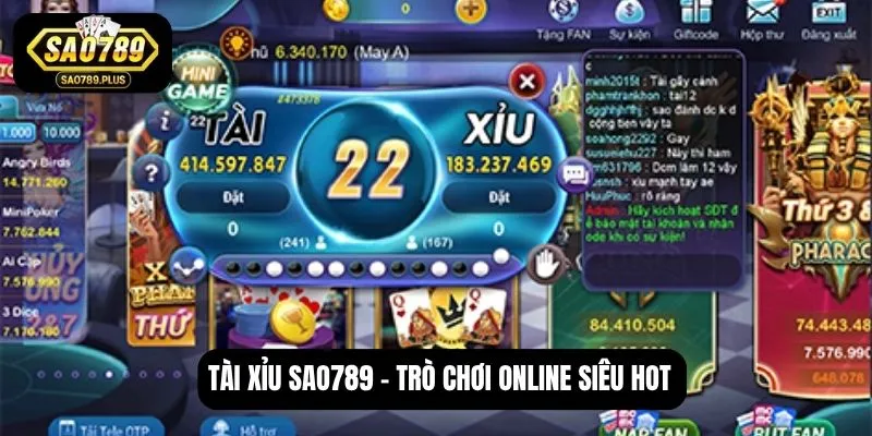 Tài xỉu SAO789 - Trò chơi online siêu hot