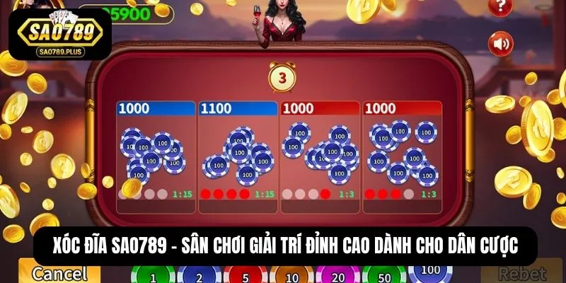 Xóc đĩa SAO789 - Sân chơi giải trí đỉnh cao dành cho dân cược